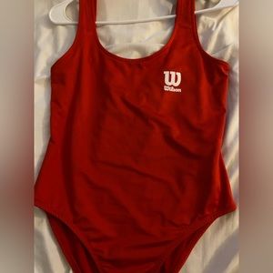 Wilson red body suit, Size Medium, Worn 1 time